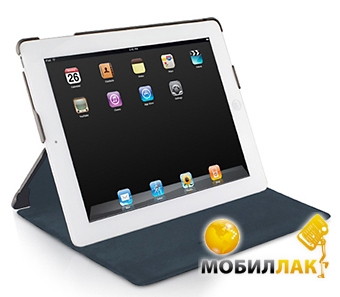   iPad 3/4 Macally Protective magnetic snap-on case Grey (Magcover-3G)
