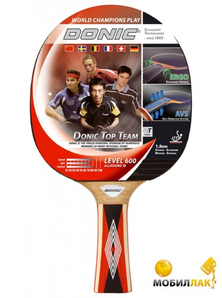 Ракетка для настольного тенниса Donic Top Teams 600 (733235)