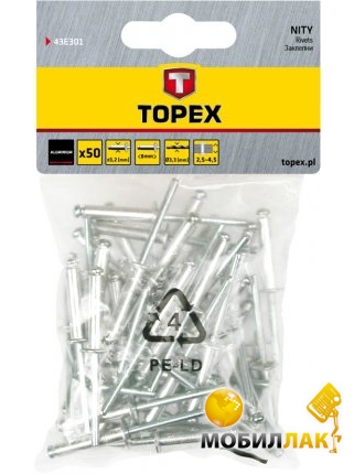   Topex 4.0  x 8  50  1  (43E401)