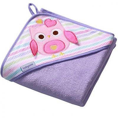 BabyOno Frotte 100x100 см Сова Фиолетовый (142/01) BabyOno