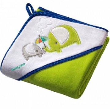 BabyOno Велюр 100x100 см Слоны Зеленый (138/04) BabyOno