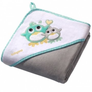 BabyOno Велюр 76x76 см Пингвин Серый (137/05) BabyOno