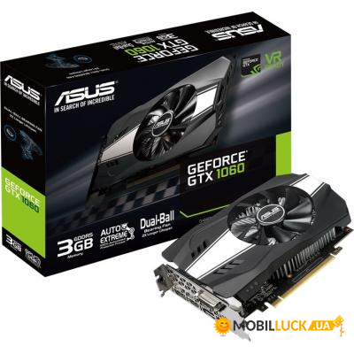  Asus GeForce GTX1060 3072Mb (PH-GTX1060-3G)