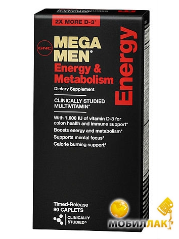  GNC Mega Men Energy & Metabolisim 90  (1141)