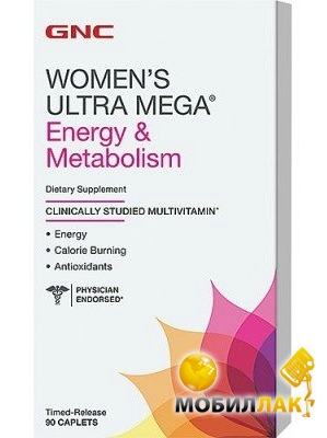  GNC Womens Ultra Mega Energy Metabolism 90 
