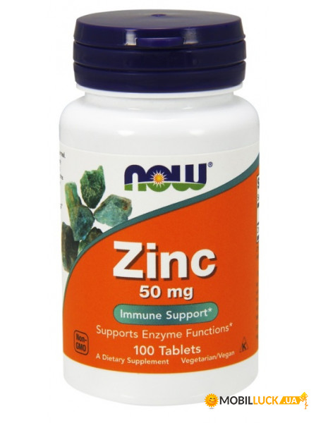  NOW Zinc 50 mg Tablets 100  (4384301351)