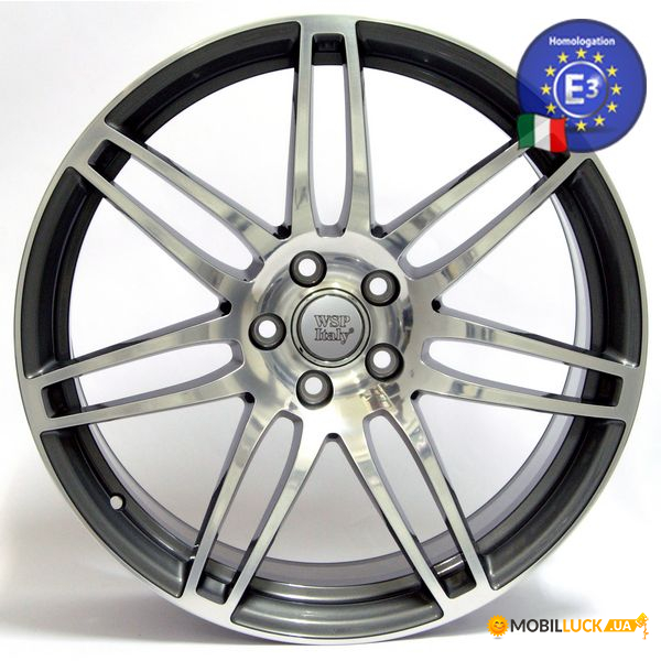  WSP Italy AUDI 8,0x18 S8 COSMA  AU54 W554 5x112 35 57,1 ANTHRACITE POLISHED (4E0601025AT)