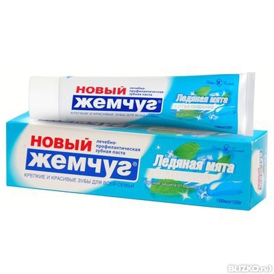 Зубная паста Новый Жемчуг Морозная мята 100 мл