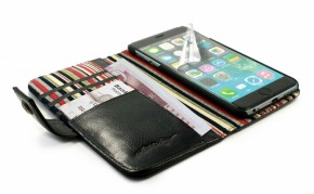    Alston Craig Vintage Leather Wallet Case for iPhone 6 Black 6