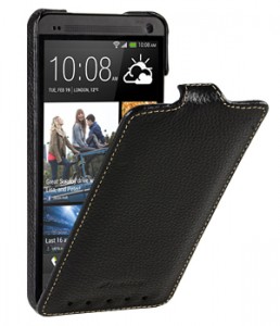   HTC One, Melkco Jacka leather case black (O2O2M7LCJT1BKLC)