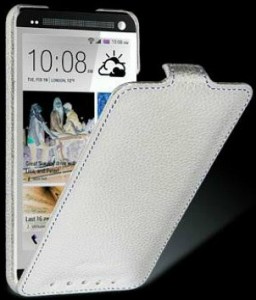  Melkco Jacka leather case  HTC One Dual Sim, white (O2M7DSLCJT1WELC)