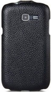  Melkco Jacka leather case  Samsung S7390/S7572 Galaxy Trend LTE/Trend 2 Duos, black (SSTD75LCJT1BKPULC)