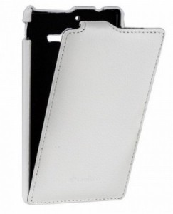  Melkco Jacka leather case  Sony Xperia ZR M36h, white (SEXPZRLCJT1WELC)