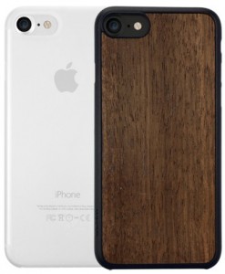   Ozaki O!coat Jelly+Wood 2 in 1  iPhone 7 Ebony+Clear (OC721EC)