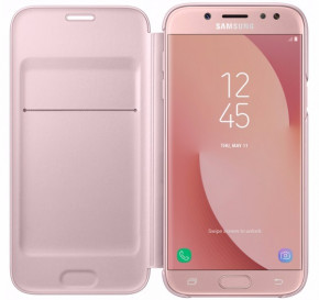    Samsung J7 (2017)/J730-EF-WJ730CPEGRU Wallet Cover Pink 4
