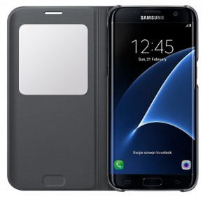 Samsung S View Cover  Samsung S7 edge/G935 Black 4