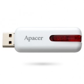   USB Apacer AH326 8GB White USB 2.0 (AP8GAH326W-1) (1)