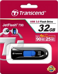  USB Transcend JetFlash 790 32GB USB 3.0 Black (TS32GJF790K) 6