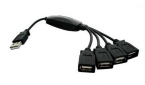 USB HUB Lapara LA-UH803-A black