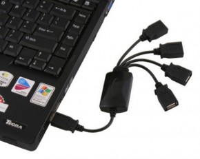USB HUB Lapara LA-UH803-A black 3