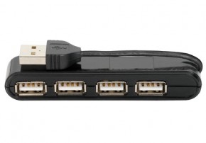 USB HUB Trust Vecco 4 Port USB 2.0 Mini Black (14591) 3