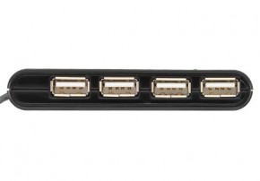 USB HUB Trust Vecco 4 Port USB 2.0 Mini Black (14591) 4