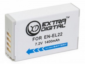  Extradigital  Nikon EN-EL22, Li-ion, 1400 mAh (BDN2683)