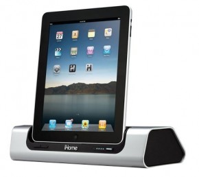 - iHome iD9 Portable App-friendly Rechargeable Speaker System for iPad/iPhone/iPod (iD9SVE)
