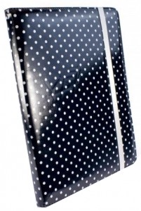   Apple iPad2/3 Tuff-Luv Slim-Stand (B4 30) Black Polka-Hot