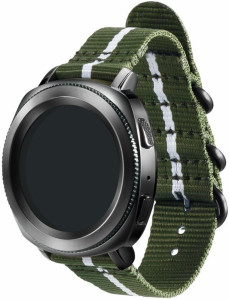  Samsung Gear Premium Nato Green-White (GP-R600BREECAD) 4