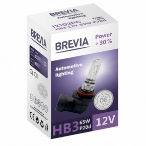  Brevia HB3 12V 65W P20d Power +30% CP 3