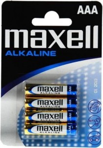  Maxell Alkaline LR03/AAA Blister 4 (MXBLR03)