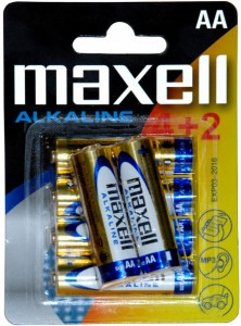  Maxell Alkaline LR06/AA Blister 4+2 (MXBLR066)