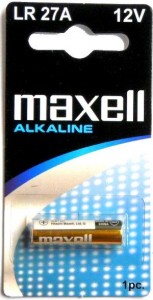  Maxell Alkaline LR27A 12V Blister 1 (MXB27A)