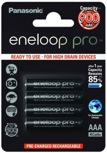  Panasonic Eneloop Pro AAA 900 mAh 4BP NI-MH (BK-4HCCE/4BE)