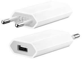    Apple USB Power Adapter (Euro) for iPhone 4/5 OEM (MD813)