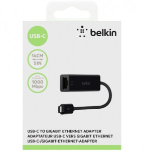  Belkin USB-C to Gigabit Ethernet Adapter (F2CU040btBLK) 3