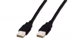  Digitus Assmann USB 2.0 (AM/AM) 3m Black (AK-300100-030-S)