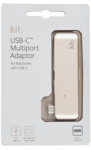  Kit USB-C Multiport USB-C to 3xUSB 3.0 Gold (C5IN1GD) 3