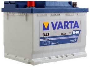    Varta Blue Dynamic D43 60Ah-12v L EN540