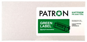  Patron Green Label HP LJ CB435A/Canon 712 (PN-35A/712GL) 3