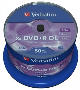  Verbatim DVD+R 8,5Gb DL 8x Cake 50  (43758) 3