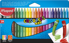   Maped Color Peps Wax Crayons 24  (MP.861013)