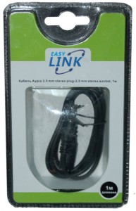   EasyLink 3.5 mm stereo plug-3.5 mm stereo socket, 1.5