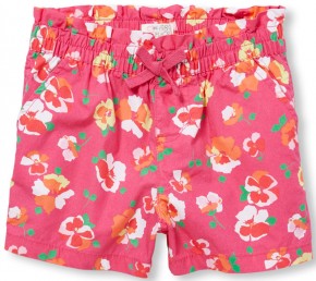   Childrens Place Floral Print Paperbag Waist Knit 9-10  (140-147 ) Caddy Pink