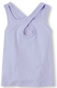    Childrens Place Graphic Cross-Back Top XS 3-4  (96-104) Peri Tint 3