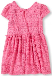   Childrens Place Ruffle Lace Flare 2  (85-89 ) Pink Blast 3