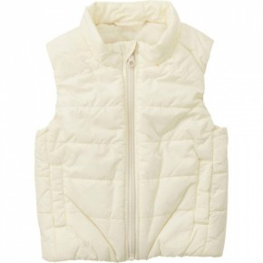   Uniqlo Toddler Body Warm Lite Full-Zip Vest 12-18  White