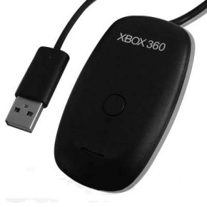 Microsoft Xbox 360 Wireless Controller Black + USB- (JR9-00010) 4
