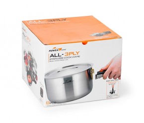    Kovea All-3PLY Stainles Cookware(7-8) KKW-CW1105 (5)
